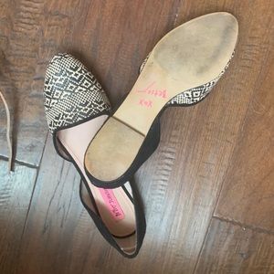 “Lucy” - Betsey Johnson D’Orsay flat, Sz 8